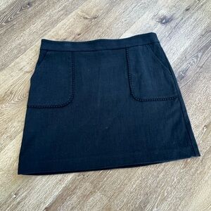 LOFT BLACK POCKET SKIRT SIZE 14